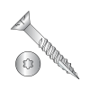 Flat With Nibs - Six Lobe - Exterior Screws with Type 17 Point - 18-8 Stainless