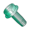Hex Washer - Slotted - Type F - Thread Cutting Screws - Zinc Green