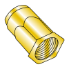 Blind Threaded Inserts - Small Head - Hex Body - Zinc Yellow (Metric)