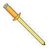 Standard Blind - Copper Body - Brass Mandrel - Dome Head
