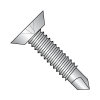 Flat - Undercut - Phillips - Self Drilling Screws with Machine Screw Threads - 410 Stainless