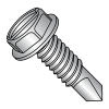 Slotted - Hex Washer - Self Driling Screws - Machine Screw Thread - 1,000 HR Rated - Silver Ruspert
