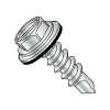 Hex Washer Slotted w/Neo-EPDM Washer - Self Drilling Screws - Zinc