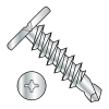 Combo (Square Phillips) - Pancake - Self Drilling Screws - Zinc 