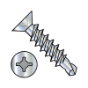 Flat - Combo (Square / Phillips) - Self Drilling Screws - Zinc