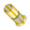 Blind Threaded Inserts - Small Head Ribbed - Zinc Yellow