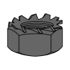 "K" LOCK NUTS - EXTERNAL LOCK WASHER - METRIC - Black Oxide