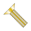 Flat 100° - Phillips - Machine Screws - Zinc Yellow
