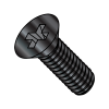 Flat 82° - Phillips - Machine Screw - MS51960 - Fine - 300 Series Stainless - Black Oxide