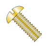 Round - Slotted - Machine Screw - Zinc Yellow