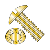 Serrated - Truss - Slotted - Machine Screws - Zinc Yellow