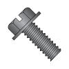Slotted - Indented - Hex Washer - Machine Screws - Black Oxide