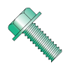 Unslotted - Indented - Hex Washer - Grounding Screw - Zinc Green
