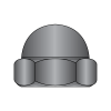 Low Crown Acorn Hex Nut - Black Oxide