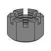 Slotted Hex Nuts - Heavy Pattern - Plain Finish