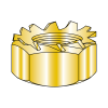 "K" Lock Nuts - External Lockwasher - Yellow Zinc