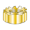 "K" Lock Nuts - External Lockwasher - Yellow Zinc