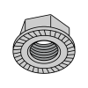 Serrated Hex - Flange Lock Nuts - 316 Stainless Steel
