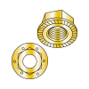 Grade 8 - Hex Flange Nuts - Zinc Yellow Plating