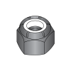 Nylon Insert Stop Nuts - Black Zinc