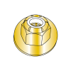 Nylon Insert - Flange Stop Lock Nut - Grade 8 - Zinc Yellow