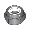 Nylon Insert Stop Nuts - Light Hex - Thin Height - Black Oxide - 18-8 Stainless
