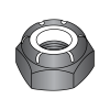 Nylon Insert Stop Nuts - Light Hex - Thin Height - Black Zinc - Steel