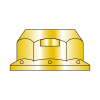 Regular Flange Top Lock Hex Nut - Grade G - Zinc Yellow