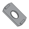 Tab Weld Nuts - Ribbed Projection - Plain Finish