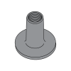 Weld Nuts - Round Base - 0.718" Base - Plain Finish