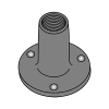 Weld Nuts - Round Base - 0.750" Base - Plain Finish