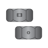 Two Way Reversible Lock Nuts - Finished Pattern - Black Oxide