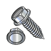 Unslotted - Hex Washer - Serrated - Machine Screw Thread - Self Piercing Screws - Zinc