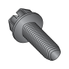 Hex Washer - Slotted - Alternatives to Taptite® Thread Rolling Screws* - Black Oxide