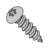 Button - 6 Lobe Pin In - Type A - Self Tapping Screws - 18-8 Stainless - Black Oxide