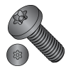 Button - 6 Lobe Pin-In - Machine Screws - Black Oxide