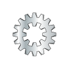 Combination Tooth - Lock Washers - Zinc