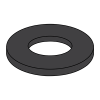 Standard Flat Washers - Black NYLON