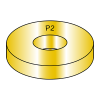 Thru-Hardened Flat Washers SAE - Zinc yellow