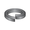 Regular Split Lockwashers - Black Zinc