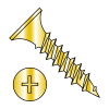 Bugle - Phillips - Drywall Screws - Fine Thread - Sharp Point - Zinc Yellow